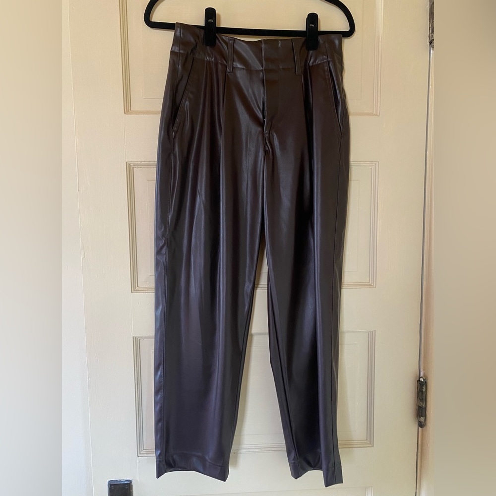 Brown Pleather Pants